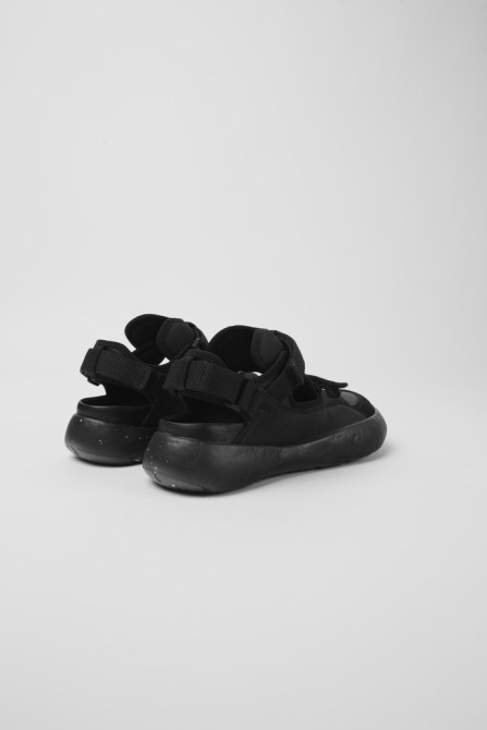 Design Peu Stadium Black Semi-Open Sneakers For Women Camper