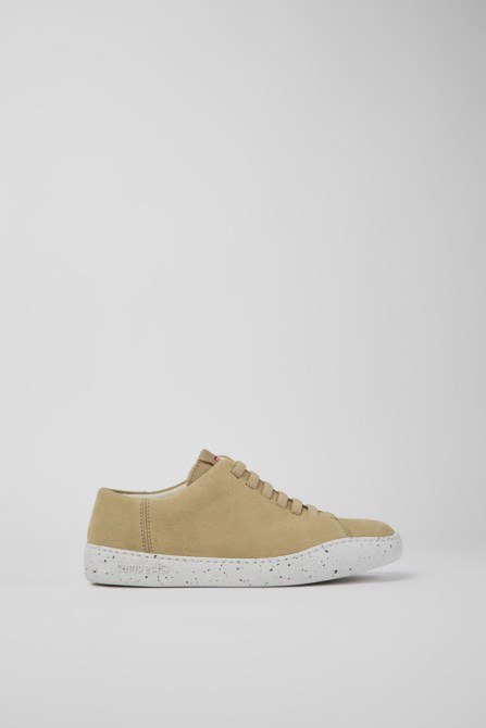 Camper Design Peu Touring Beige Nubuck Sneakers For Women