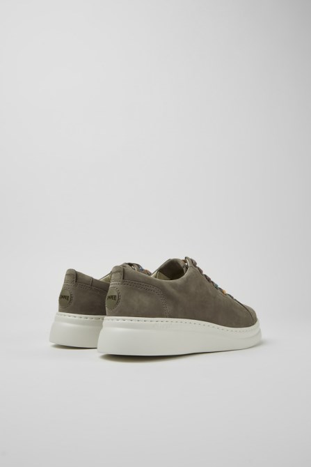Design Runner Up Brown-Gray Nubuck Sneakers For Women Camper