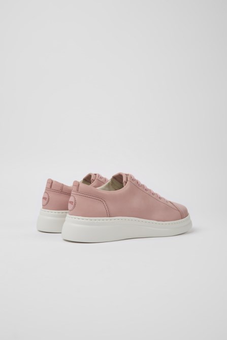 Design Runner Up Pink Leather Sneakers For Women Camper