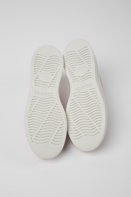 Design Runner Up Pink Leather Sneakers For Women Camper