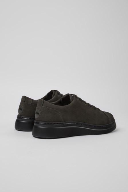 Design Runner Up Gray Nubuck Sneakers For Women Camper