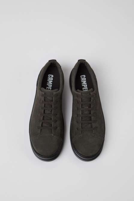 Design Runner Up Gray Nubuck Sneakers For Women Camper