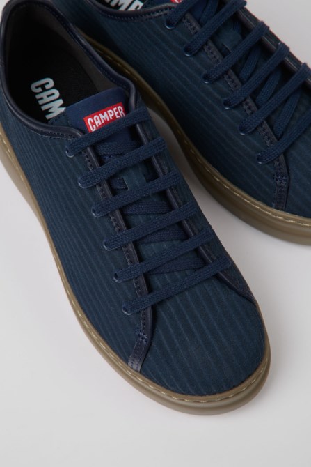 Camper Runner Up Blue Recycled Leather Sneakers For Women New Arrivals