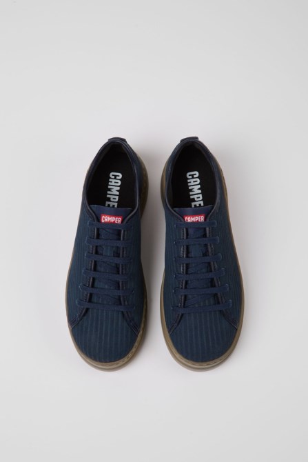 Camper Runner Up Blue Recycled Leather Sneakers For Women New Arrivals