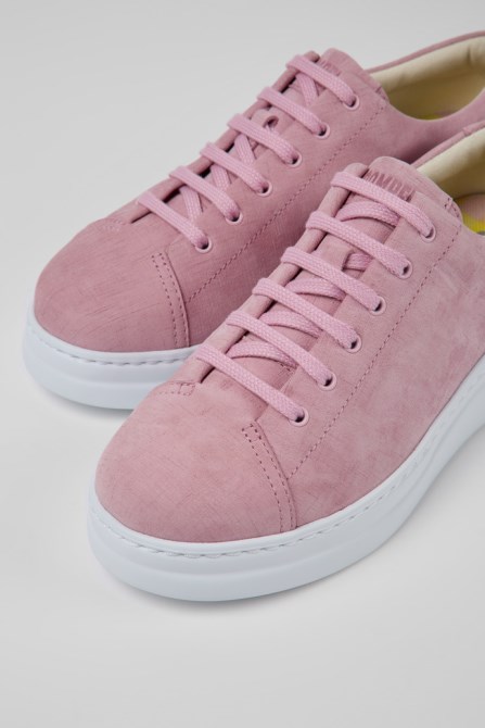Exclusive Camper Runner Up Pink Nubuck Sneakers For Women