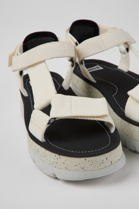Oruga Up White Sandal For Women Exclusive Camper