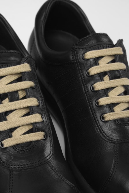 Design Pelotas Iconic Black Shoe For Women Camper