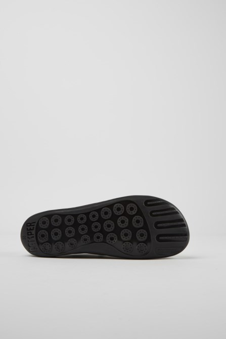 Design Peu Gray Leather Shoes For Women Camper