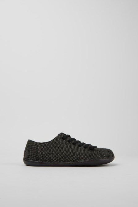 Camper Design Peu Gray Wool And Viscose Shoes For Women