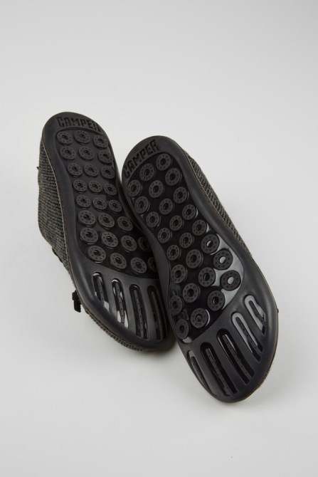 Camper Design Peu Gray Wool And Viscose Shoes For Women