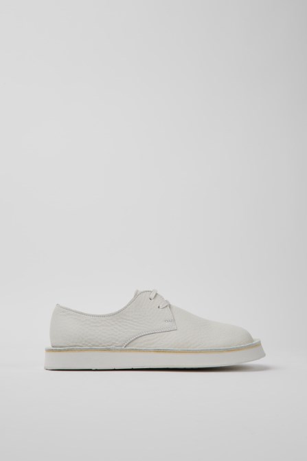 Brothers Polze White Leather Shoes For Women Exclusive Camper