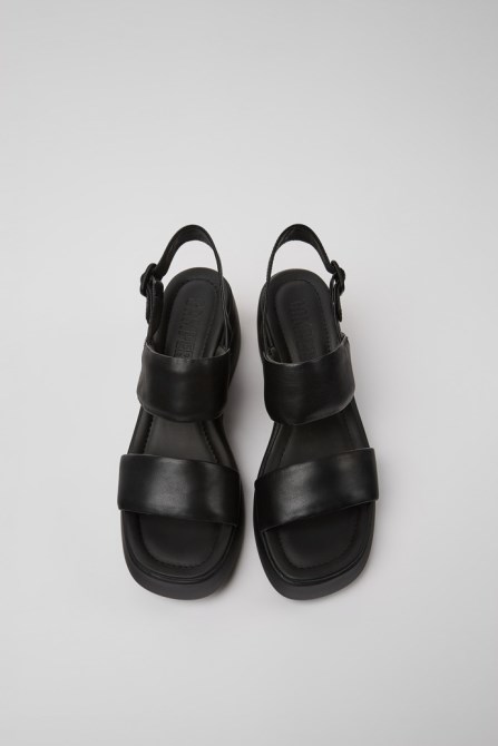 Exclusive Camper Kaah Black Leather Sandals For Women
