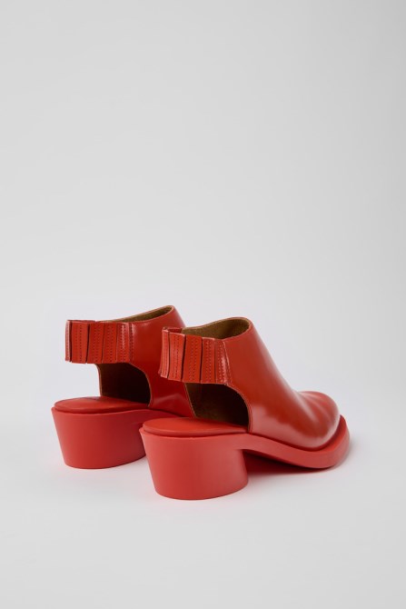 Camper Design Bonnie Red Leather Heels For Women