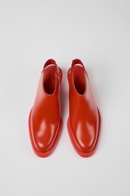Camper Design Bonnie Red Leather Heels For Women