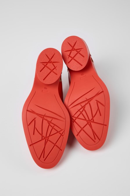 Camper Design Bonnie Red Leather Heels For Women