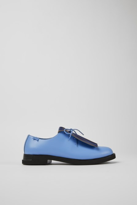 Exclusive Camper Twins Blue And Green Leather Shoes For Women