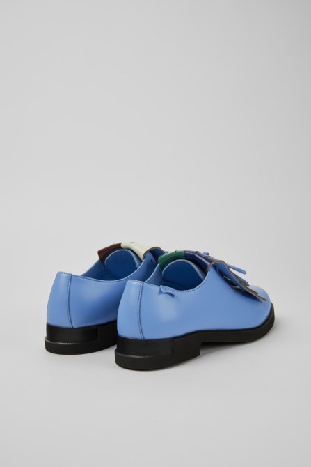 Exclusive Camper Twins Blue And Green Leather Shoes For Women