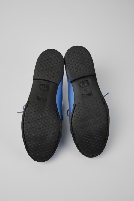 Exclusive Camper Twins Blue And Green Leather Shoes For Women