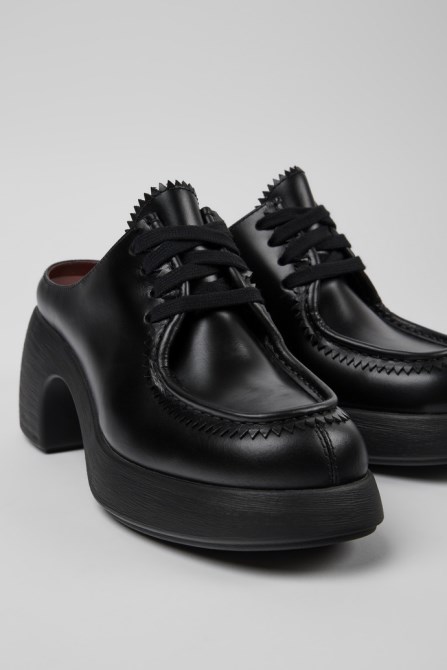 Exclusive Camper Thelma Black Leather Mules For Women