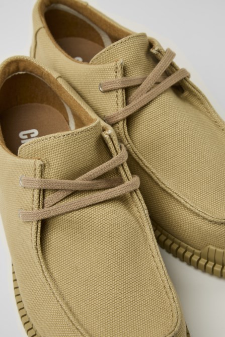Design Pix Beige Recycled Cotton Shoes For Women Camper