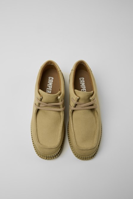 Design Pix Beige Recycled Cotton Shoes For Women Camper