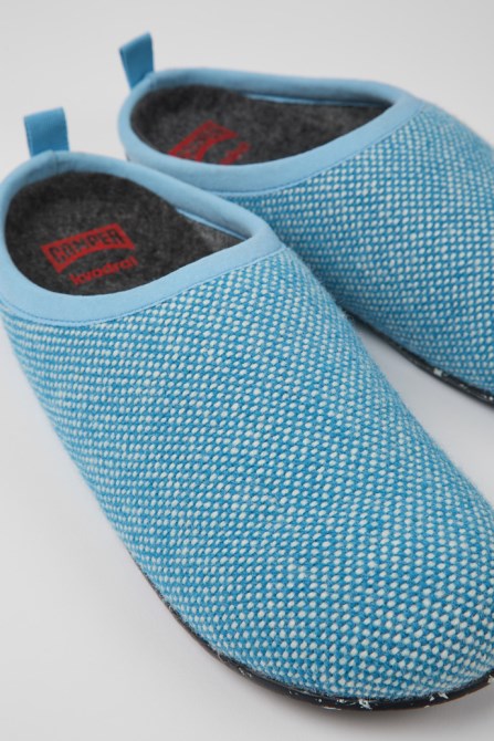 Camper Wabi Blue Wool And Viscose Slippers For Women New Arrivals
