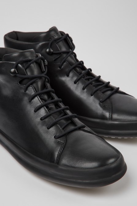 Design Chasis Black Ankle Boot For Men Camper