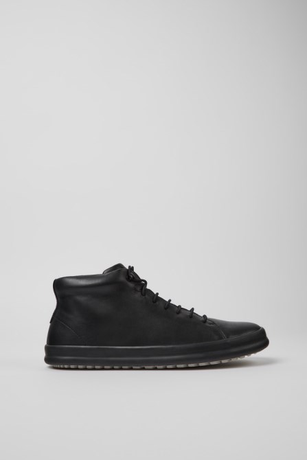 Design Chasis Black Ankle Boot For Men Camper