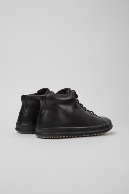 Design Chasis Black Ankle Boot For Men Camper