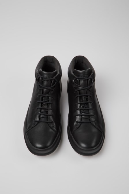 Design Chasis Black Ankle Boot For Men Camper