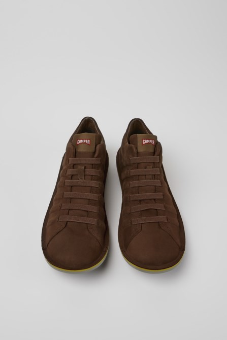 Beetle Gore-Tex Brown Nubuck Ankle Boots For Men Exclusive Camper