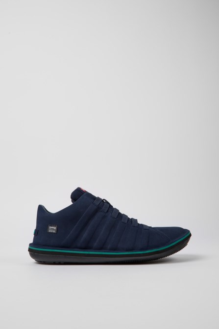 Beetle Gore-Tex Navy Blue Nubuck Ankle Boots For Men Camper New Arrivals