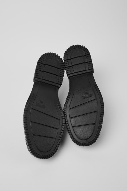 Design Pix Black Leather Lace-Up Shoes Camper