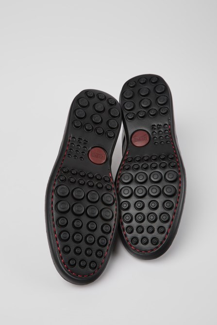 Camper Atom Work Black Leather Blucher Shoes New Arrivals