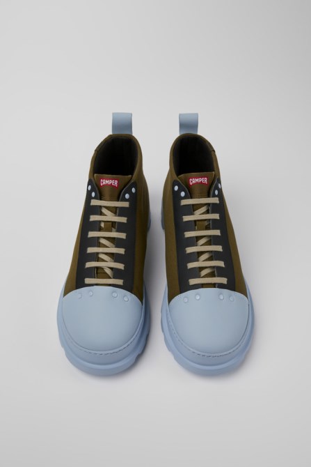 Camper Design Brutus Green Blue And Black Shoes For Men