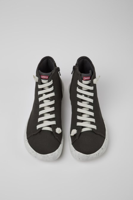 Design Peu Stadium Gray Ankle Boots For Men Camper