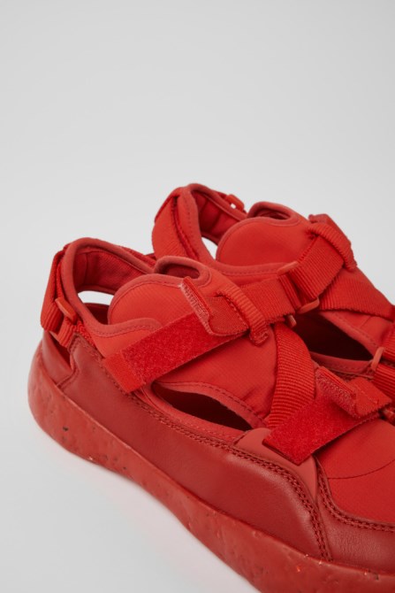 Camper Design Peu Stadium Red Semi-Open Sneakers For Men