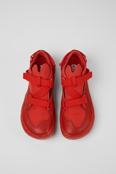 Camper Design Peu Stadium Red Semi-Open Sneakers For Men