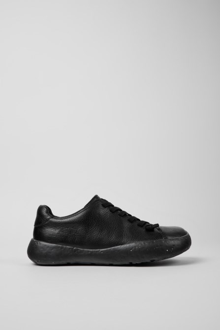 Design Peu Stadium Black Leather Sneakers For Men Camper