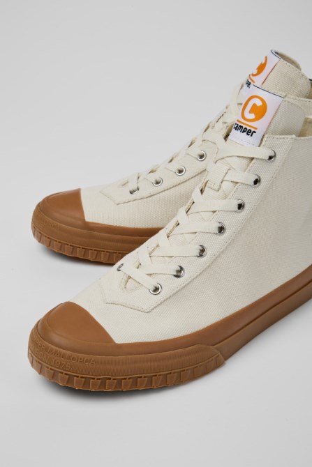 Camper Design Camaleon White Sneaker Boots For Men