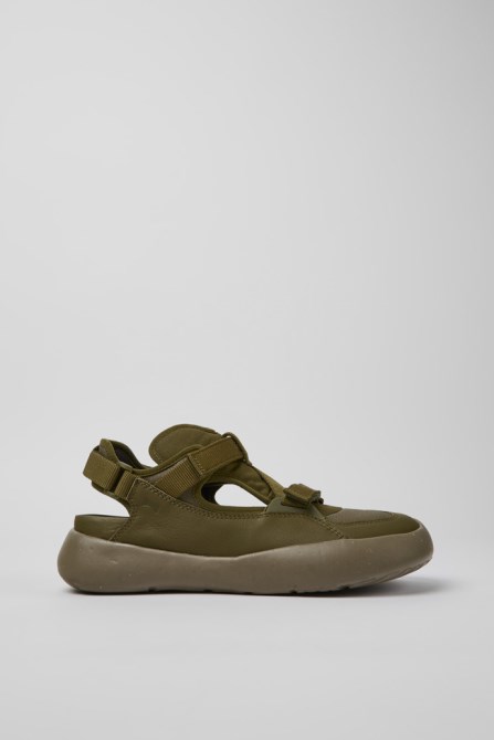 Design Peu Stadium Green Semi-Open Sneakers For Men Camper