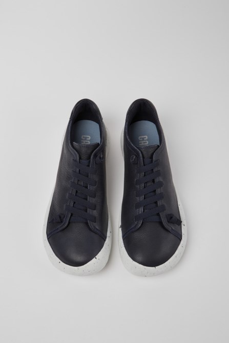 Camper Design Peu Stadium Blue Leather Sneakers For Men