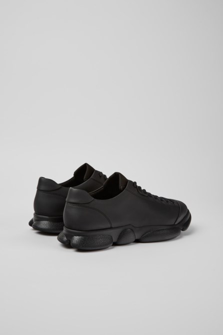 Camper Karst Black Leather Shoes For Men New Arrivals