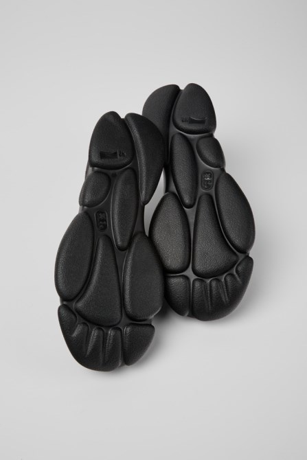 Camper Karst Black Leather Shoes For Men New Arrivals